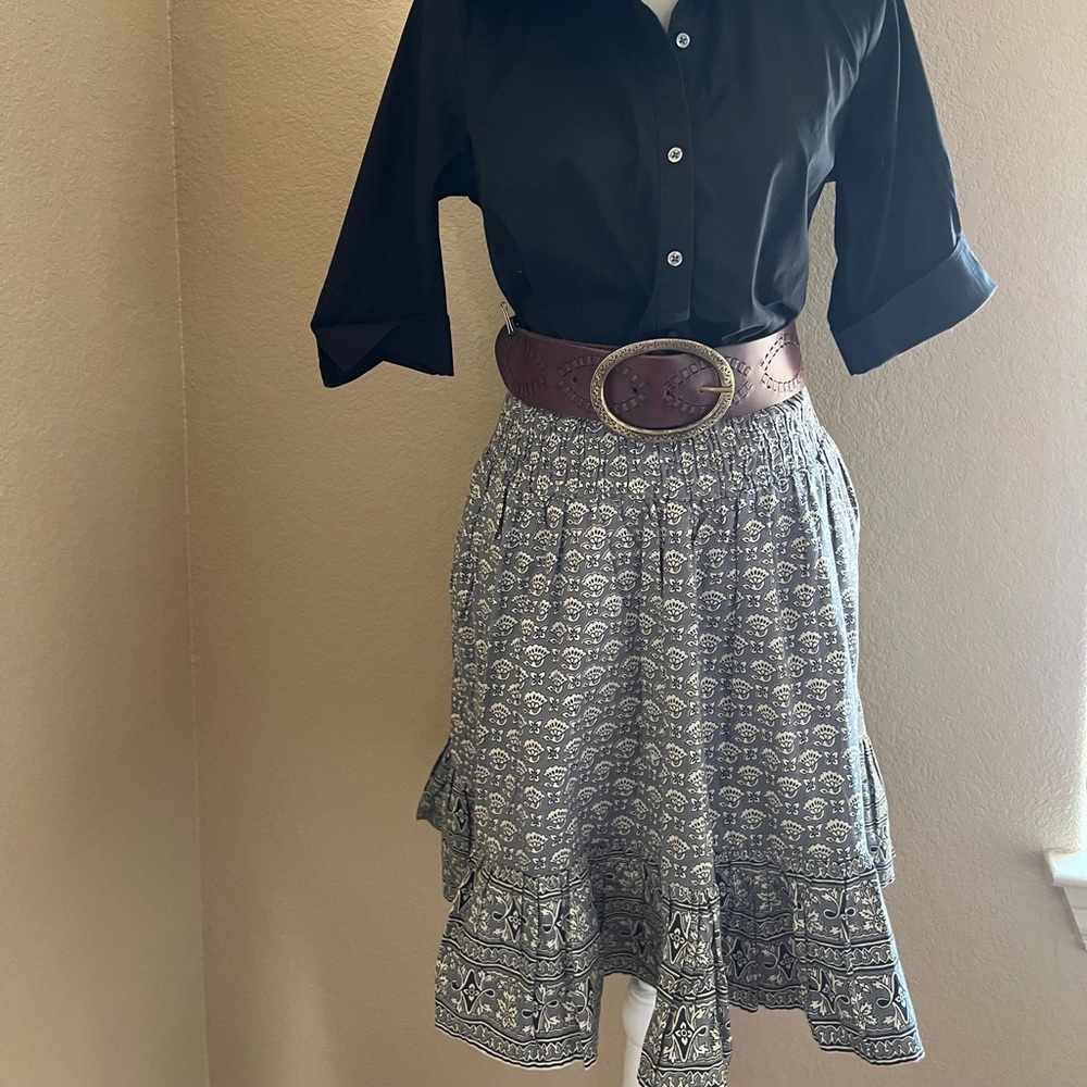 Vintage Style Smocked skirt